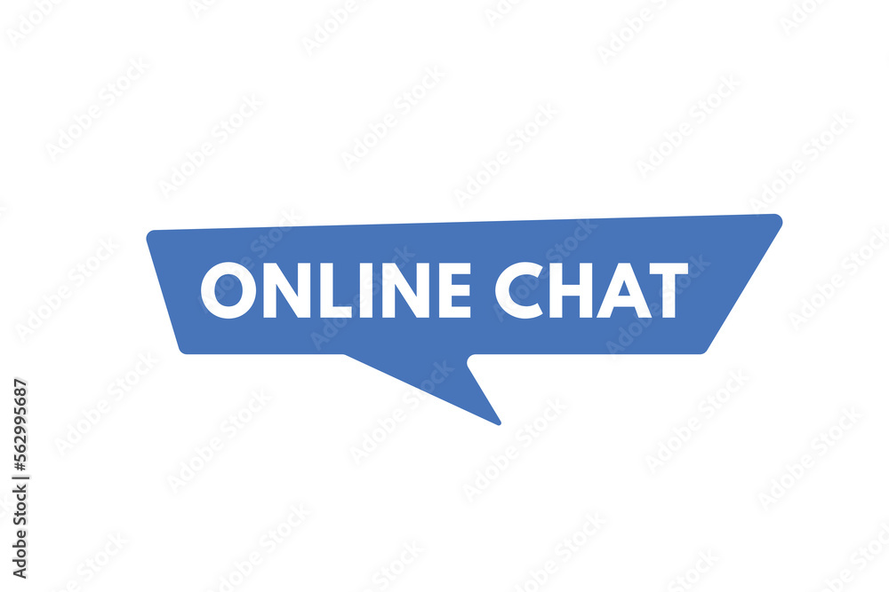 online chat text Button. online chat Sign Icon Label Sticker Web Buttons online chat text Button. online chat Sign Icon Label Sticker Web Buttons