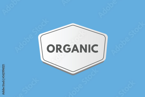 organic text Button. organic Sign Icon Label Sticker Web Buttons