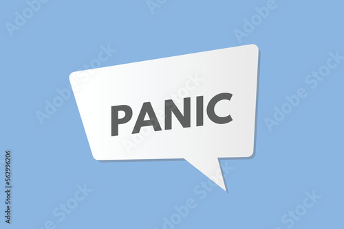 panic text Button. Panic Sign Icon Label Sticker Web Buttons