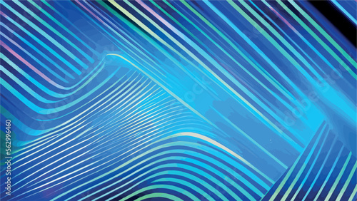 Vector Abstract, science, futuristic, energy technology concept. Digital image of light rays, stripes of lines with colored light, speed and motion blur on a multicolored background	
