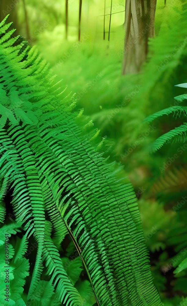 green fern leaves green fern leaves