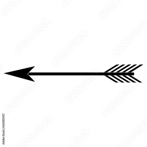 Arrow icon vector. Archery illustration sign. Arrow symbol or logo.