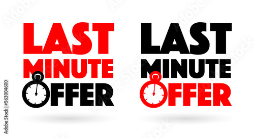 Last minute offer