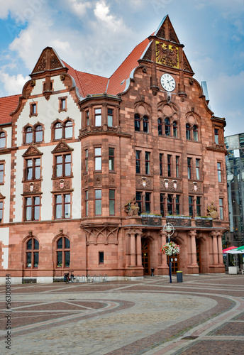 Registry office building architecture in the city of Dortmund Germany