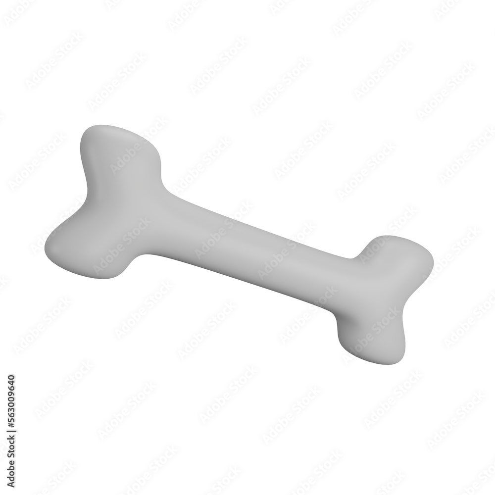 3D rendering Bone nutrition food for dogs or cats 3D rendering Bone nutrition food for dogs or cats