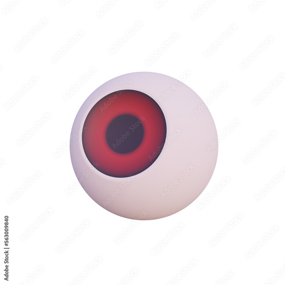 3D illustration or 3D render object of eye halloween 3D illustration or 3D render object of eye halloween