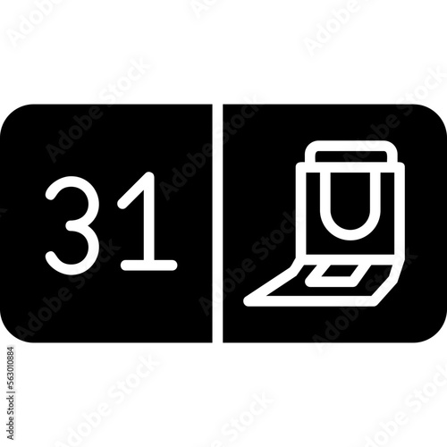 Seat Number Thirty One Icon