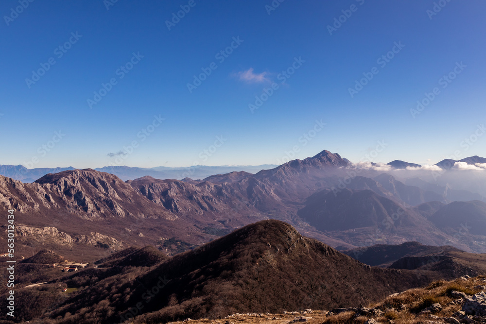 Fototapeta premium The Balkan mountains, a magical and beautiful panorama.