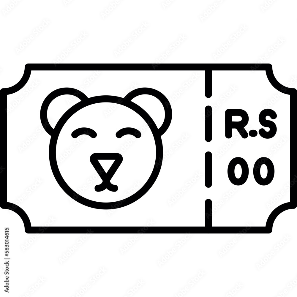 Zoo Ticket Icon Zoo Ticket Icon