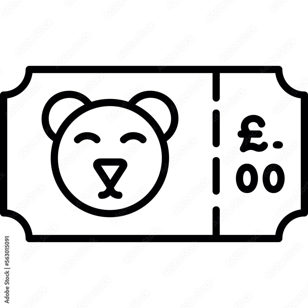 Zoo Ticket Icon Zoo Ticket Icon