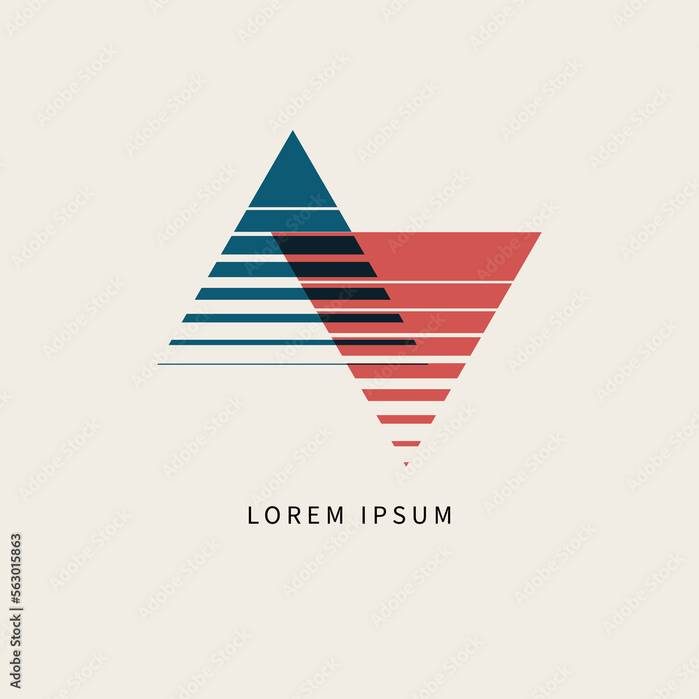 Fototapeta premium Business arrows, company logo