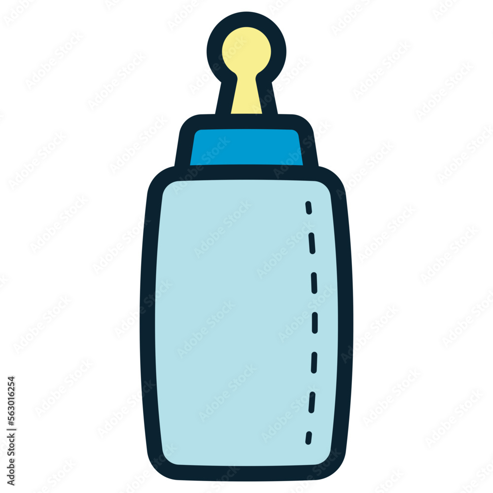Obraz premium baby bottle illustration