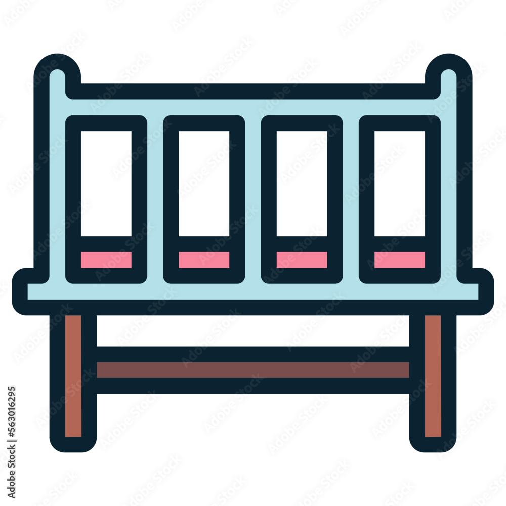 baby bed illustration