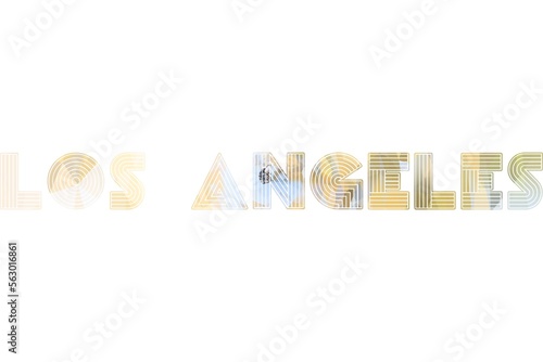 Los Angeles Typography poster. T-shirt fashion Design. Template for poster, print, banner, flyer. Concept for print production.  photo