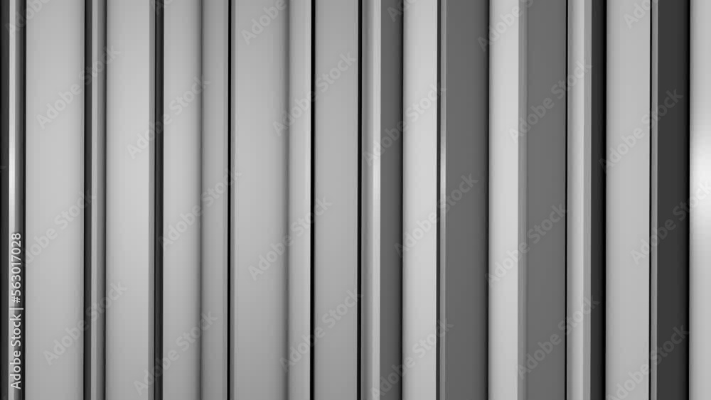 Vertical metal blades rotate and reflect light reflections Vertical metal blades rotate and reflect light reflections
