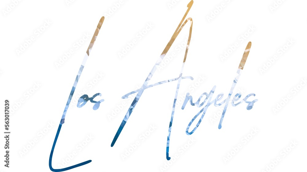 Fototapeta premium Los Angeles Typography poster. T-shirt fashion Design. Template for poster, print, banner, flyer. Concept for print production. 