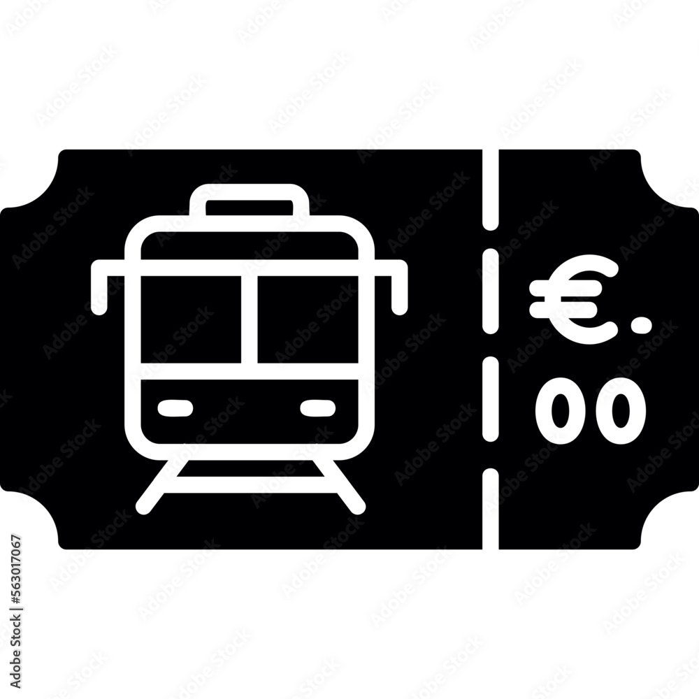 Train Ticket Icon Train Ticket Icon
