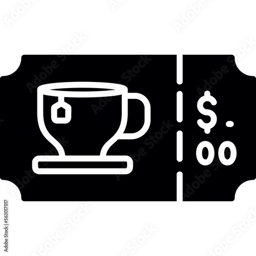 Tea Ticket Icon