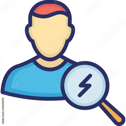 Occupational stress, pressure Vector Icon which can easily modify or edit
