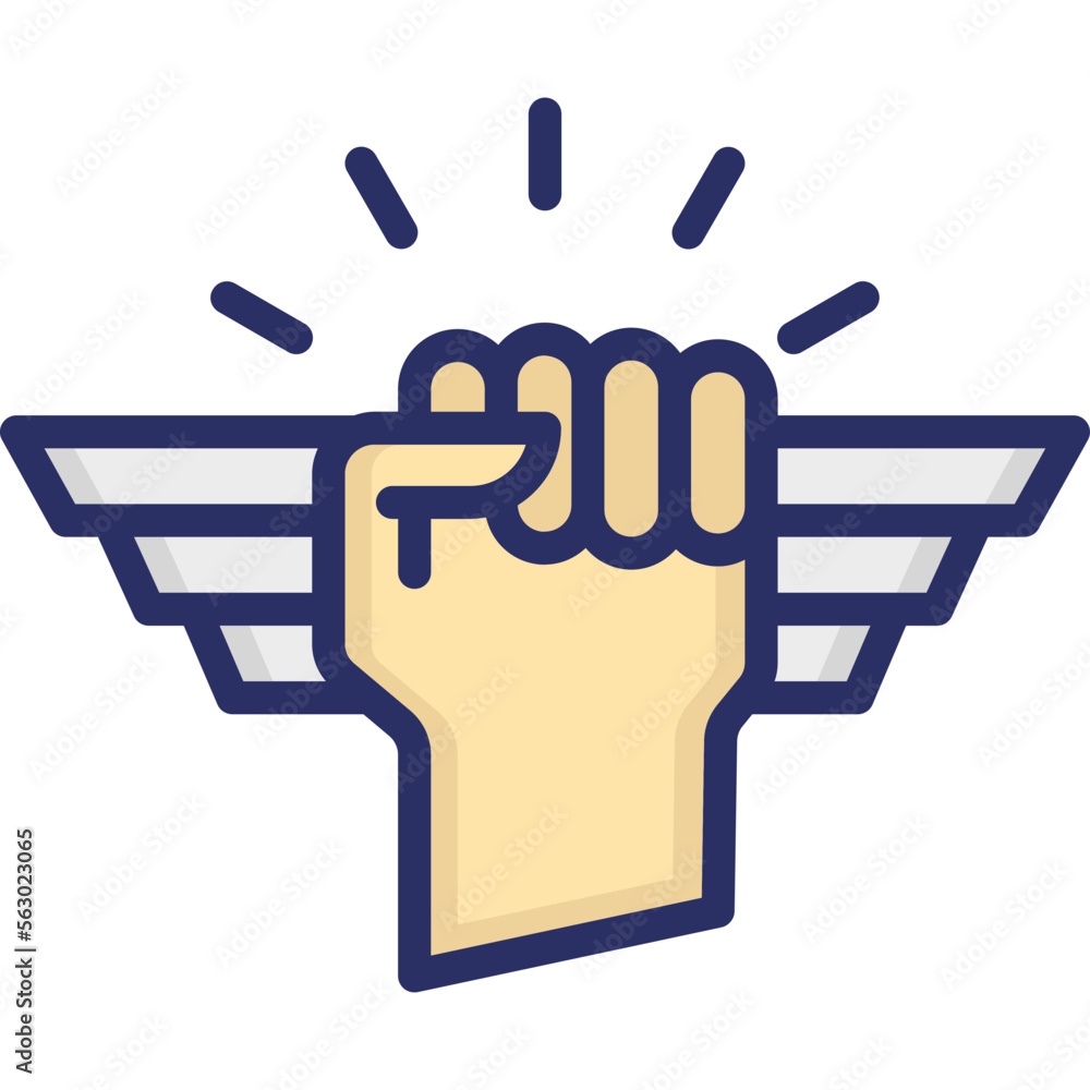 Obraz premium Fist, grip Vector Icon