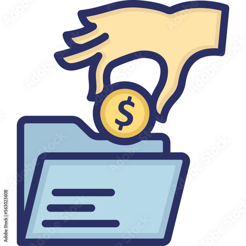 Charity, contribution Vector Icon
