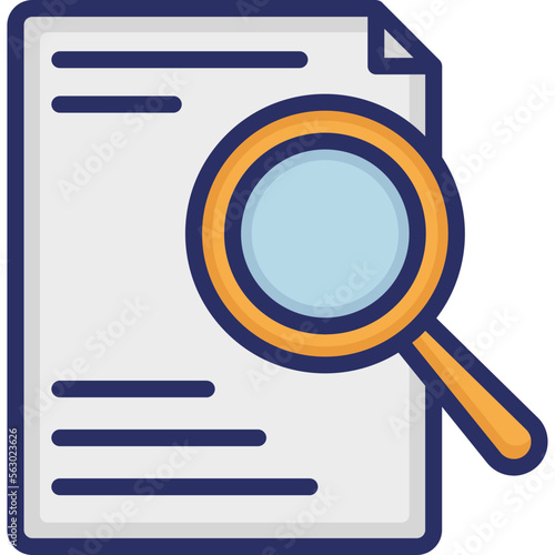 Analysis, case studies Vector Icon
