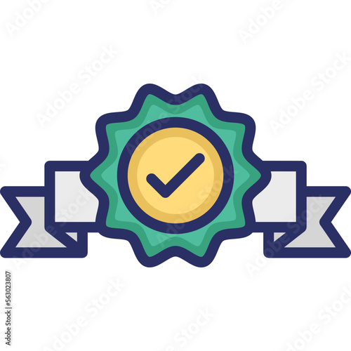 Award, badge Vector Icon
