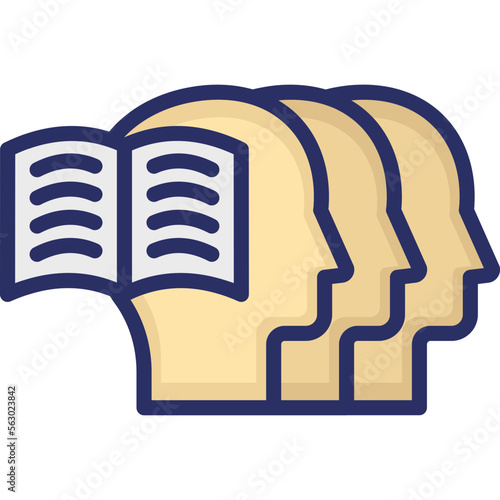 Book, collaboration Vector Icon
