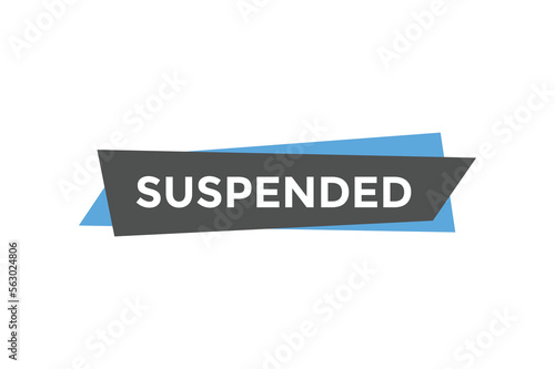 Suspended button web banner templates. Vector Illustration
