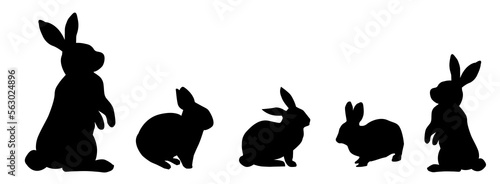silhouette of a rabbit
