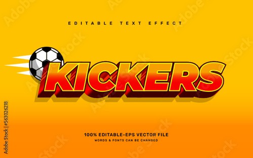 Football editable text effect template