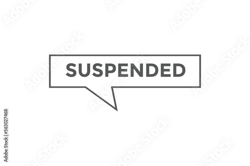 Suspended button web banner templates. Vector Illustration
