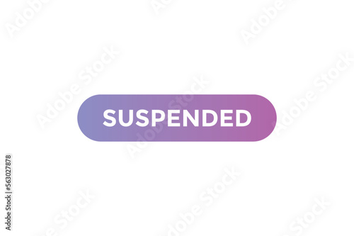 Suspended button web banner templates. Vector Illustration

