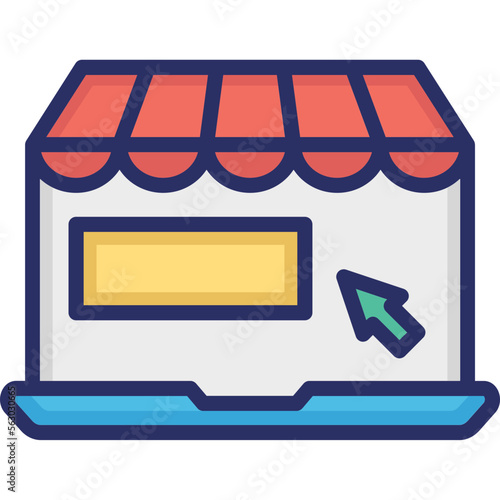 Click, eshop Vector Icon

