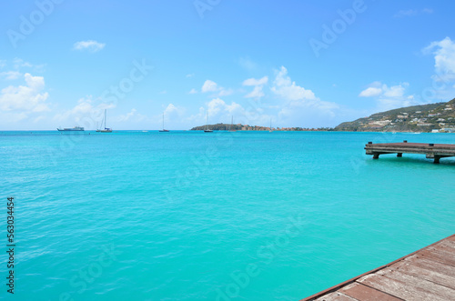 Torquoise blue caribbean bay