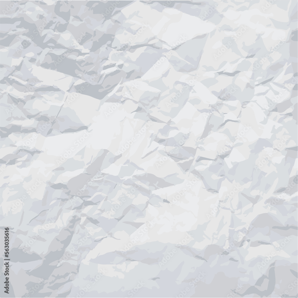 Obraz premium white crumpled paper vector background