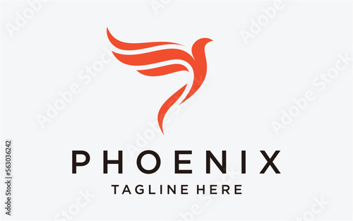 logo design phoenix modern simple