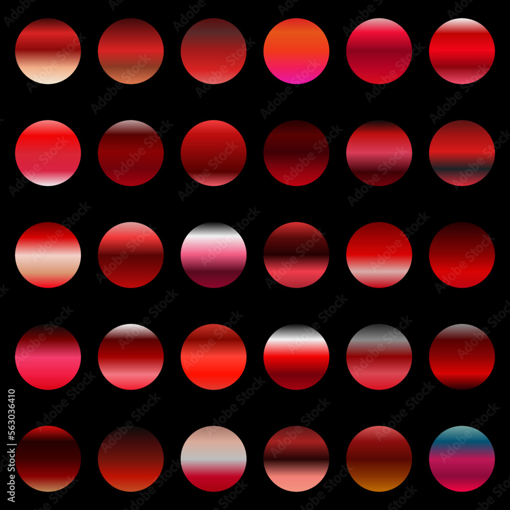 Collection of red gradient combinations Collection of red gradient combinations