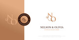 Initial NO Logo Design Vector 