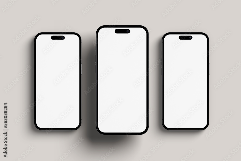 Smartphone screen mockup blank Smartphone screen mockup blank
