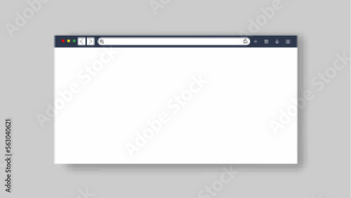 web Browser window vector. Browser or browsing in flat design.