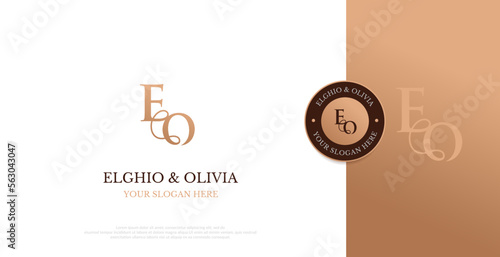 Initial EO Logo Design Vector 
