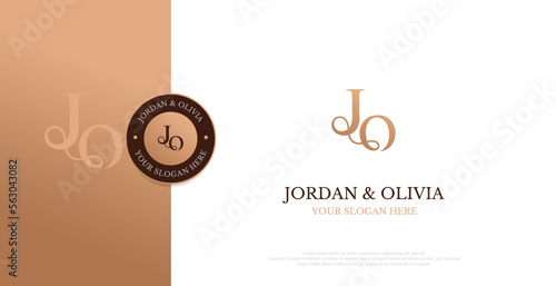 Initial JO Logo Design Vector 