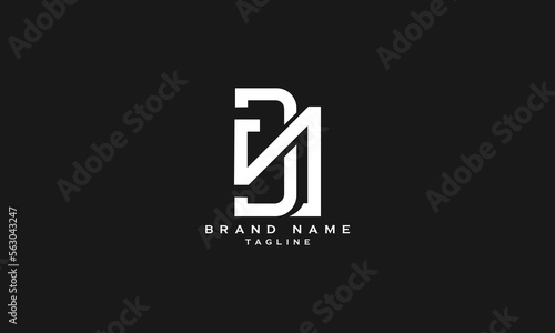DVA, DA, AD, Abstract initial monogram letter alphabet logo design