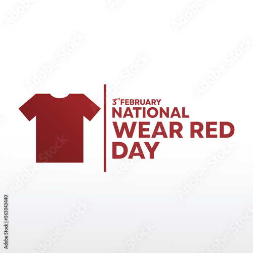 national wear red day background, perfect for office, company, school, social media, advertising, printing and more