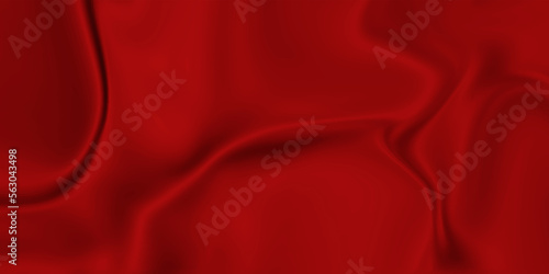 Red silk background . Red fabric and satin silk background texture . Abstract background luxury cloth or liquid wave or wavy folds of grunge silk texture material or smooth luxurious .