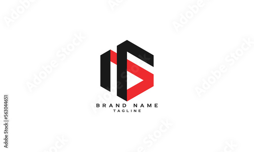 NEB, HCB, HCD, Abstract initial monogram letter alphabet logo design