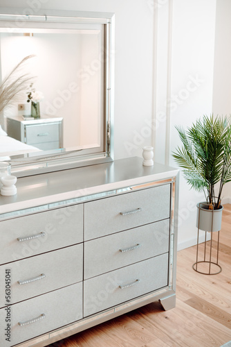 Elegant bedroom furniture details