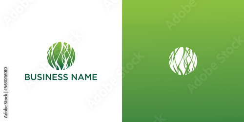 Nature Leaf organic Logo concept, Herbal logo symbol vector, Seaweed logo designs ico
