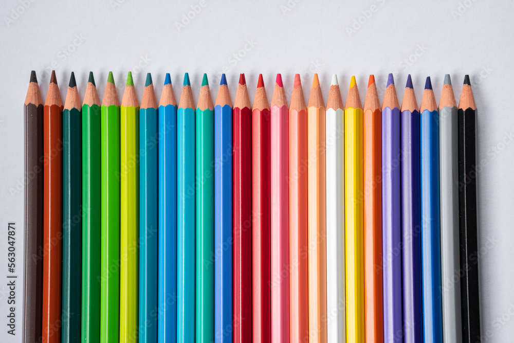 Obraz premium Colorful Pencils Photo, Uskudar Istanbul, Turkey